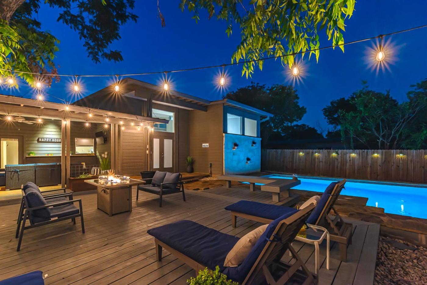 Serene Pool & Firepit In Stunning Home By Airport San Antonio Exterior foto